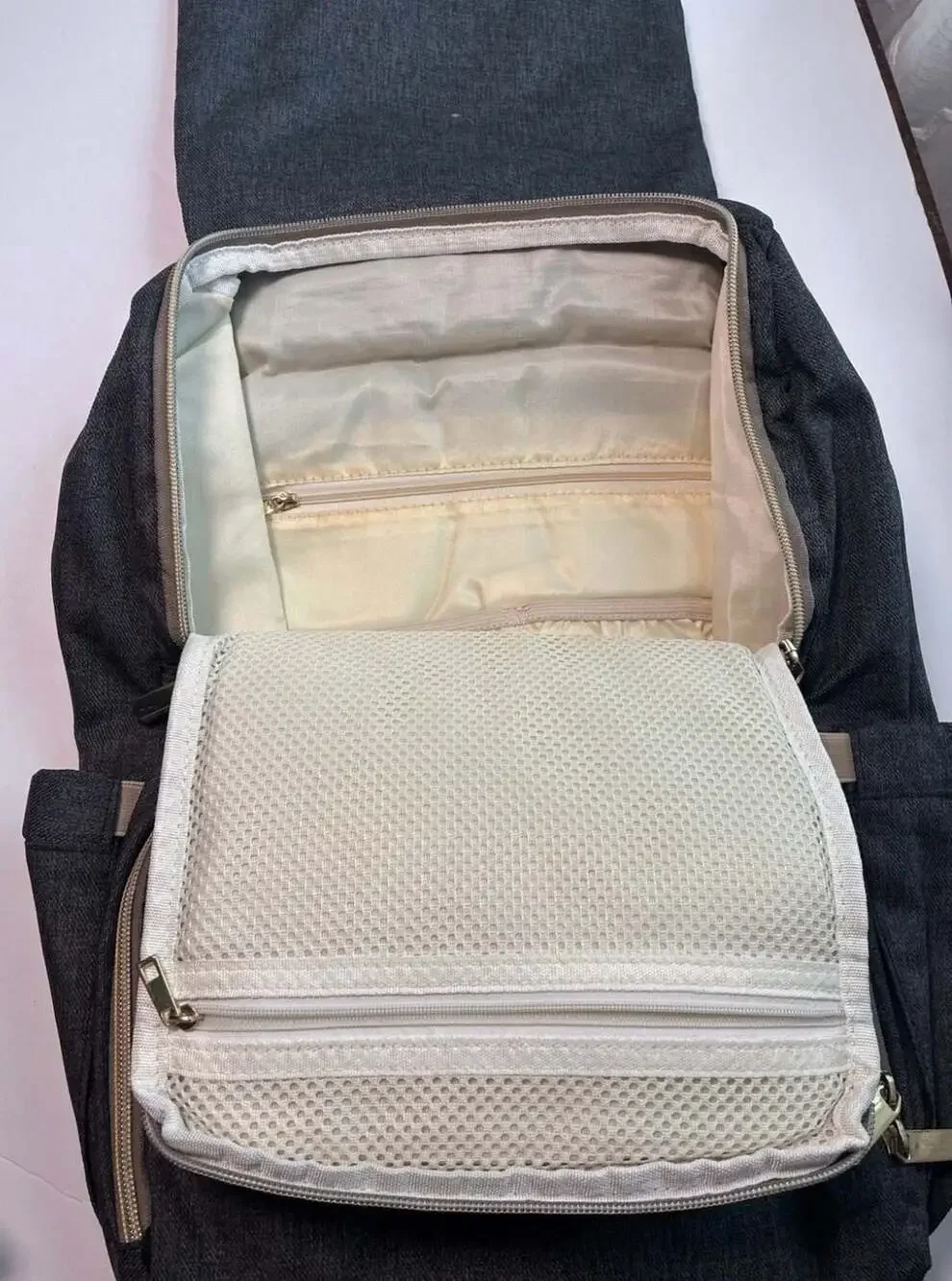 Diaper Bag HaloVa Multi-Function Waterproof  Backpack, Dark Gray